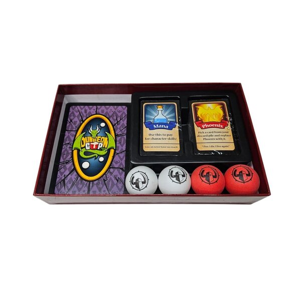 Dungeon Cup Kickstarter Beer Pong Game COMPLETE Strategy Party Red Helm Games - Picture 3 of 8